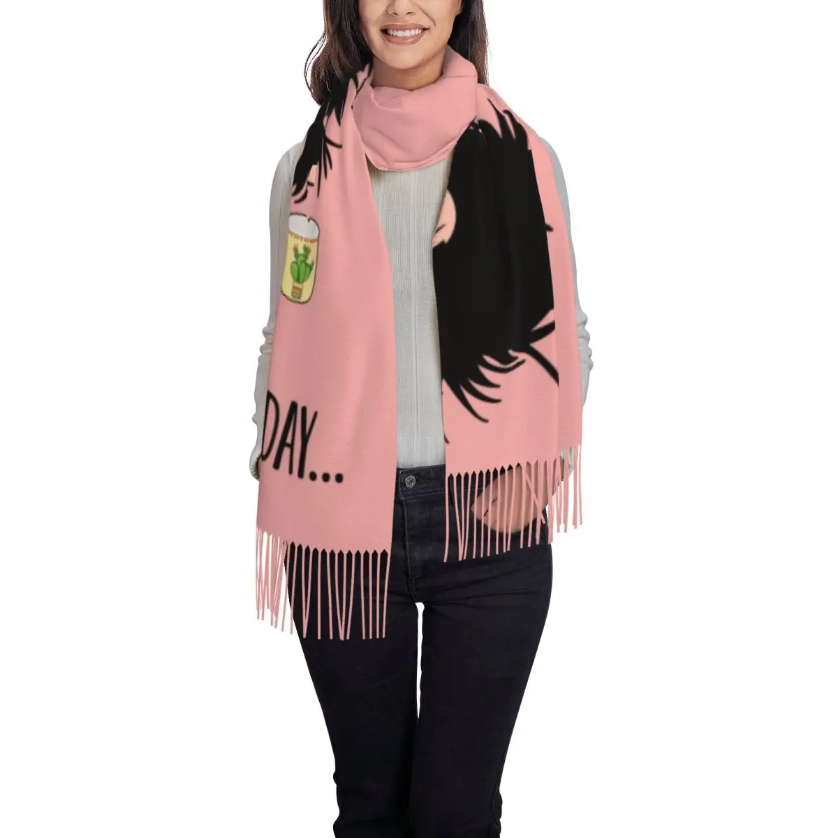 مخصص مطبوعة Pinche الاثنين مضحك مافالدا وشاح الرجال النساء الشتاء الدافئة الأوشحة كوينو الأرجنتين شالات كوميدية يلتف #2