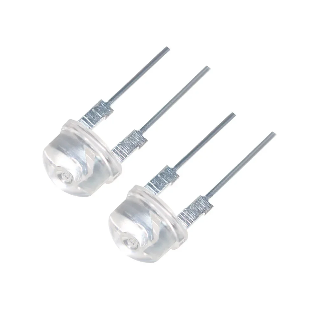 10PCS Straw Hat LED Diode 8MM Warm White 0.5W White 0.3W 0.5W 0.75W Blue Green Red Yellow Led Lights Diod F8