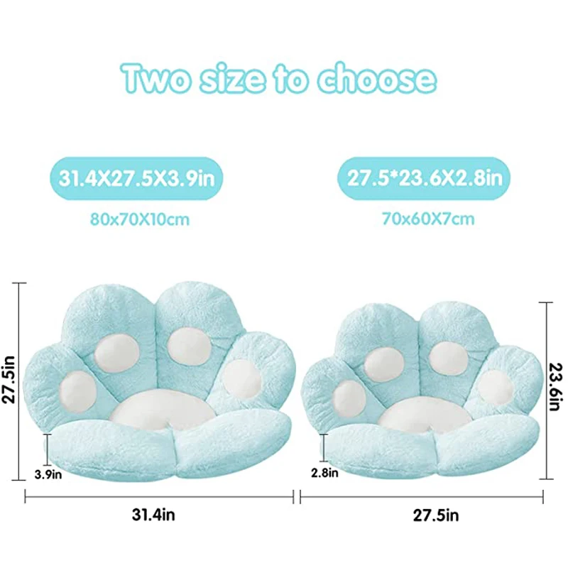 Armchair Seat Cat Paw Cushion for Office Dinning Chair Desk Seat Backrest Pillow Office Seats Massage Cat Paw Cushion Cartoons