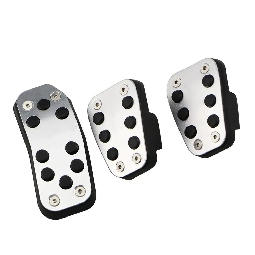 Auto Pedals Car Pedals Fit for Ford Fiesta MK7 2009 - 2015 AT MT Accelerator Gas Pedal Cover Aluminium Alloy Rubber