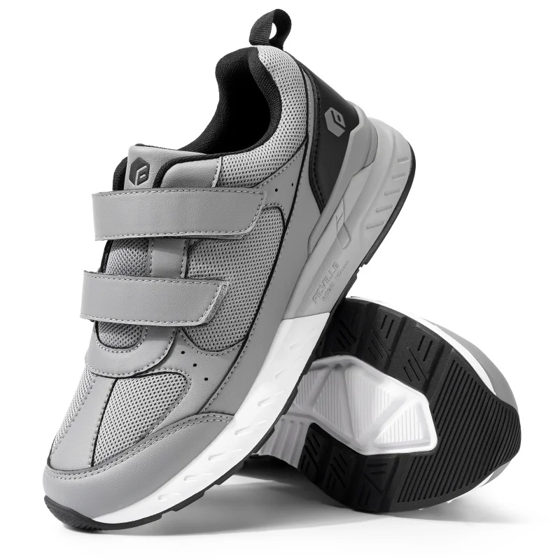 

Men'S Athletic Shoes Wide Width With Adjustable Straps Low-Top Non-Slip Lightweight Running Shoe For Swollen Feet Arch Support