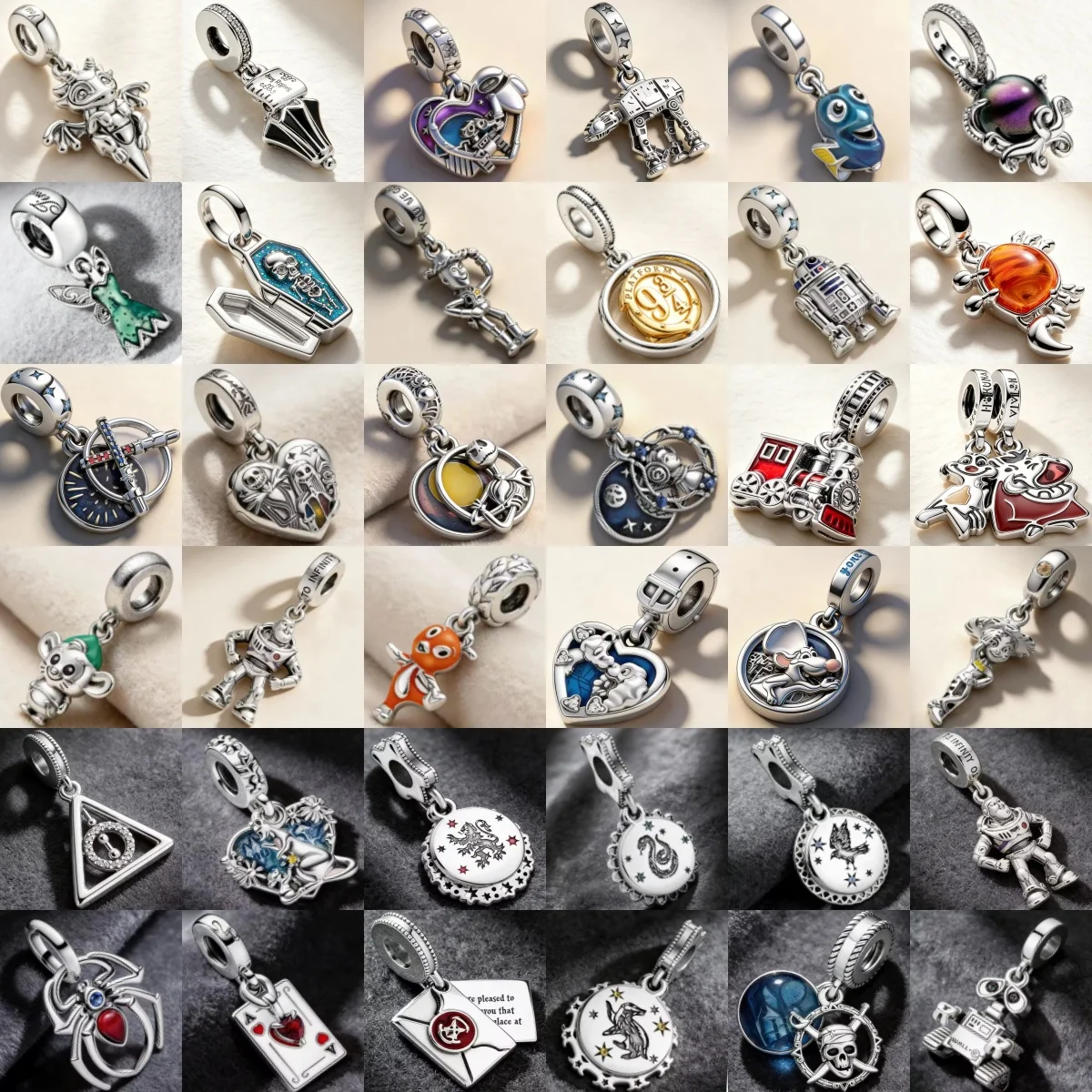 Popular Cartoon DIY Jewelry Gifts, Playing Cards, Envelopes, Clownfish Pendants, Suitable For Original Snake Bracelets Necklaces