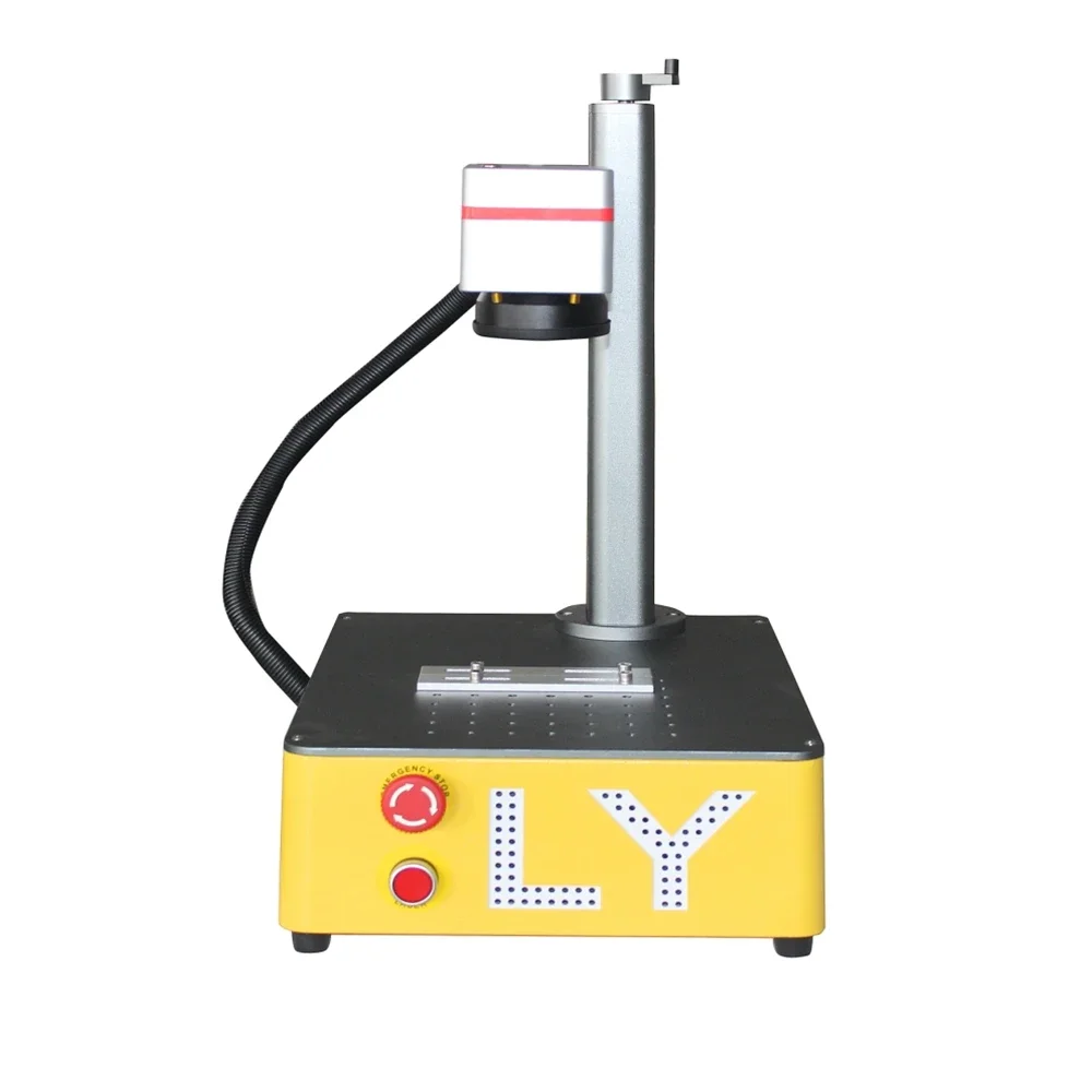 LY Raycus Fiber Laser Engraver Engraving Marking Cutting Machine for Metal PVC Stuffs with Options 220V 110V