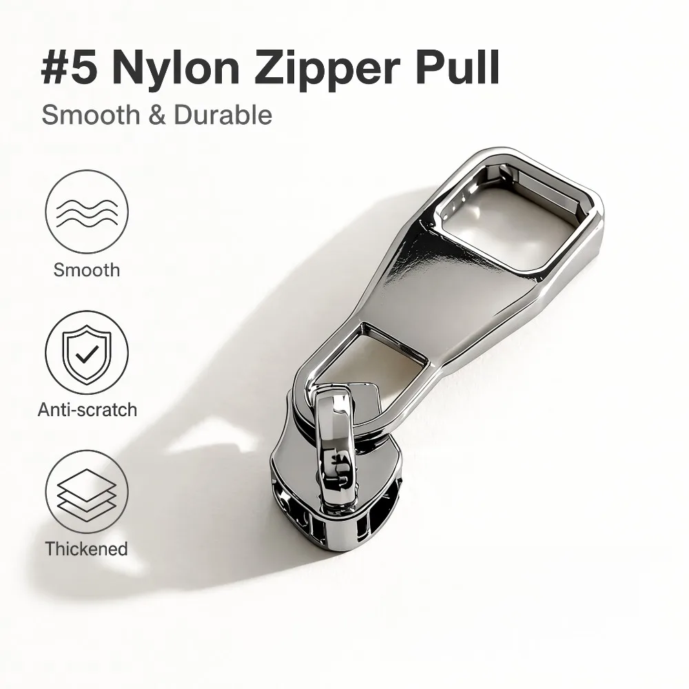 5-100-200Pcs 5# Nylon Zipper Slider Head For Shoes Clothes Bags Zippers Puller Replacement Sewing Accessories Wholesale