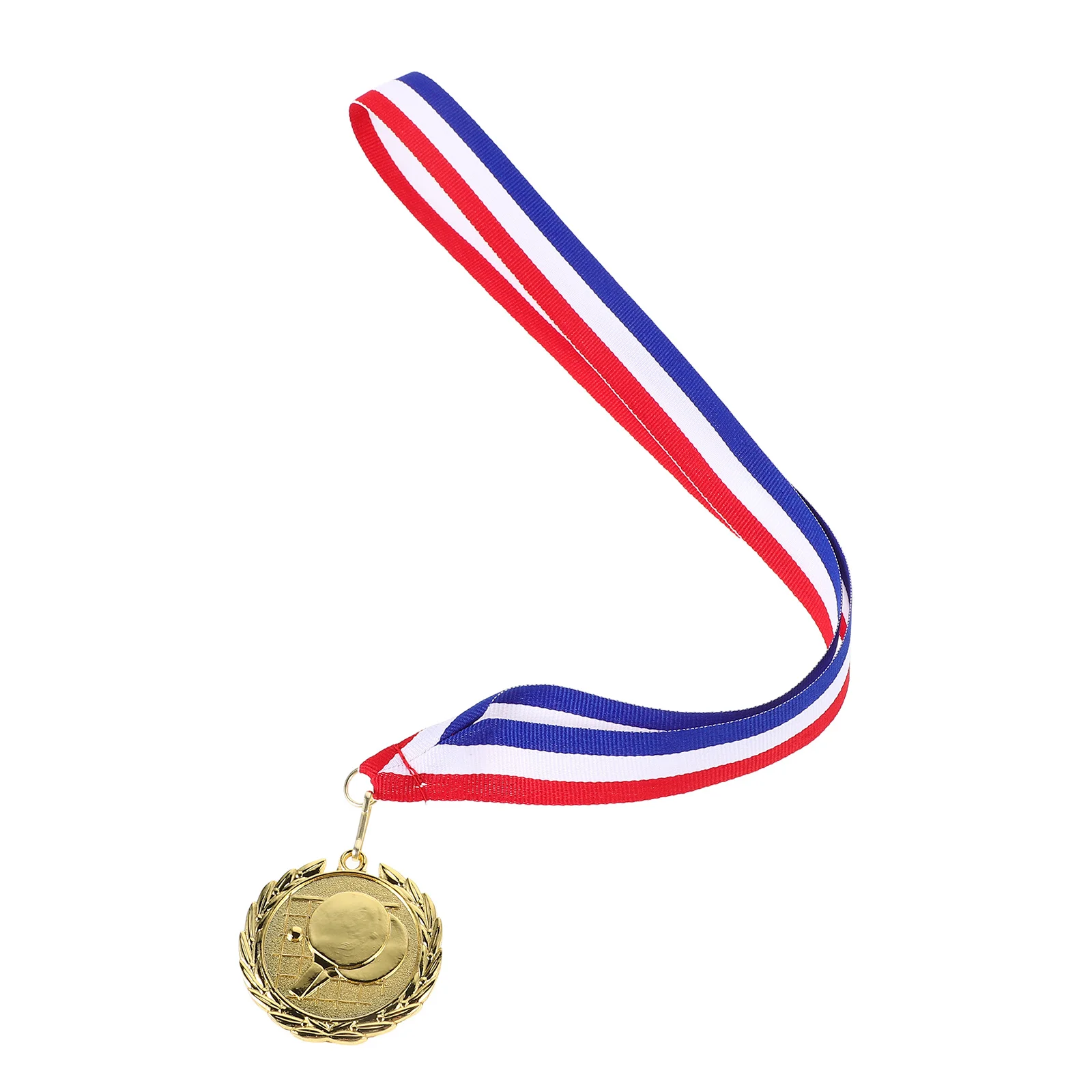 ميدالية معدنية لتحقيق الطلاب في مسابقات تنس الطاولة وسام جائزة سبائك الزنك مع تصميم قوي للشريط للمدرسة