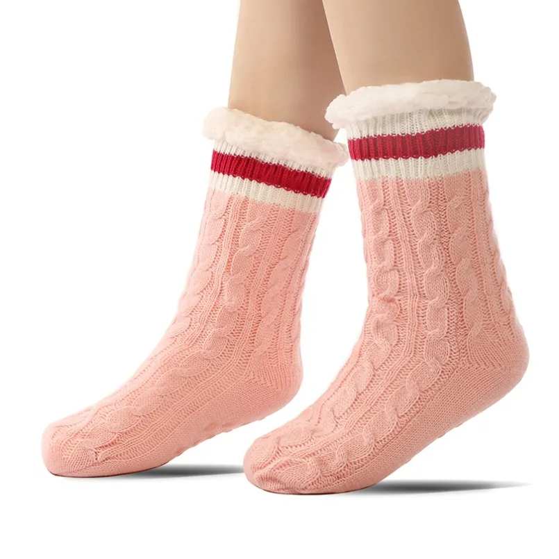 

Fluffy Socks Women Thermal Winter Warm Funny Sleeping Soft Comfy Female Fuzzy Slippers Sock Thick Hemp Non Slip Furry Plush