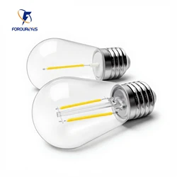 E27 LED S14 lampadine Edison Vintage 110V 220V infrangibili impermeabili 2W 2700K lampadine da esterno bianche calde