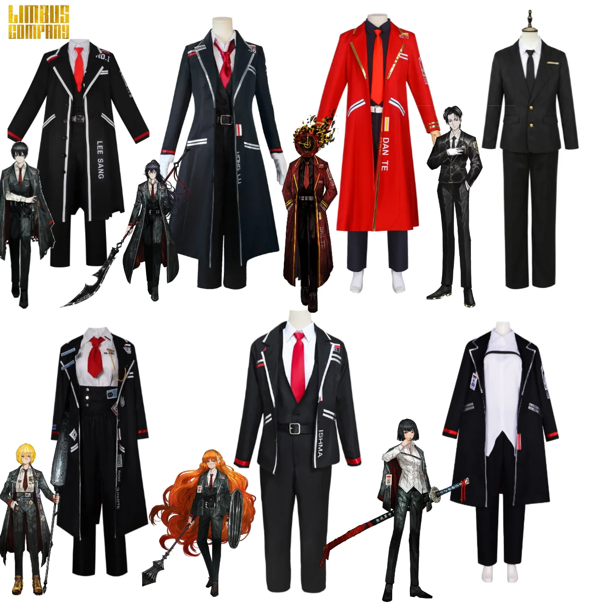 cosplay-de-limbus-company-ishmael-hong-lu-faust-don-quixote-project-moon-rien-ryoshu-uniforme-negro-traje-completo-para-juego-cosplay-halloween