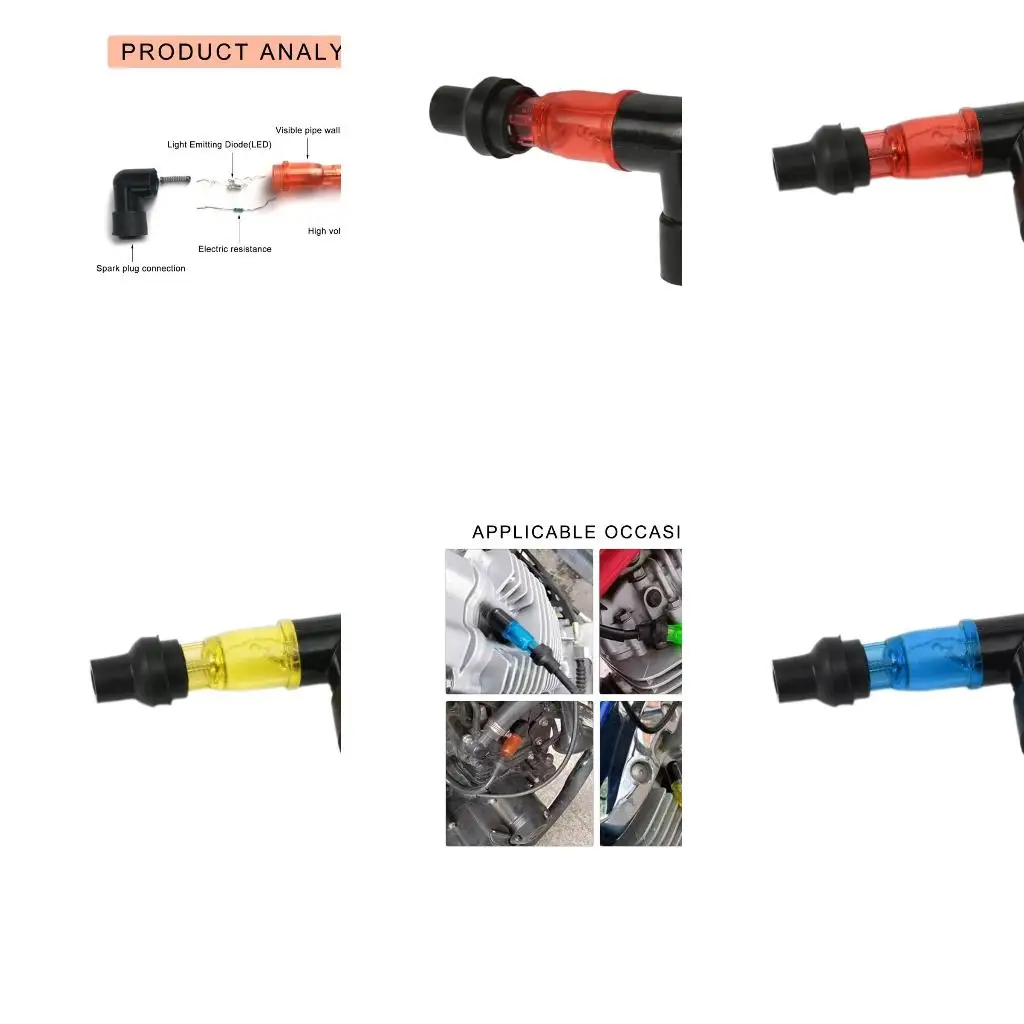 Versatile Plugs Caps Stable Motorcycle Plugs Caps Simple Installation for Improves Ignitions in Motorcycles
