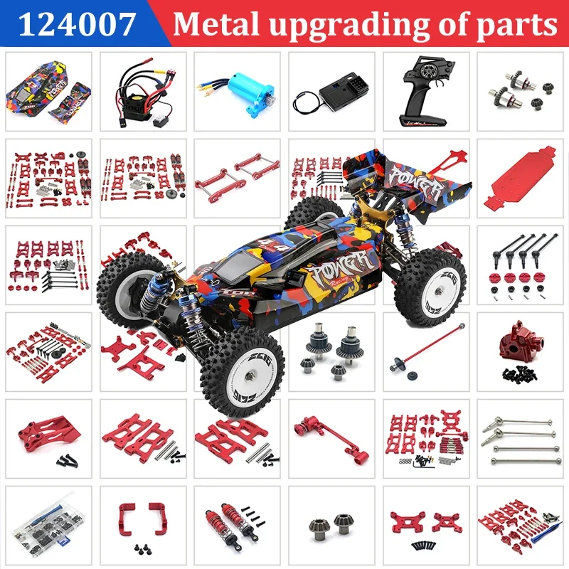 

Wltoys 1/12 124007 124017 124019 Металлическая коробка передач Дифференциальный двигатель Шестерни Обновление радиоуправляемого автомобиля Детали бесщеточного двигателя Радиоуправляемые гусеничные детали