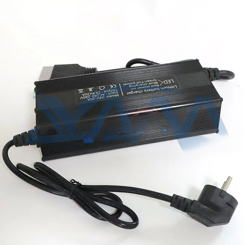 29.2v 29.4v  lithium ion battery  24v 20A   charger for 8s 3.2v  3.7v li-ion battery pack