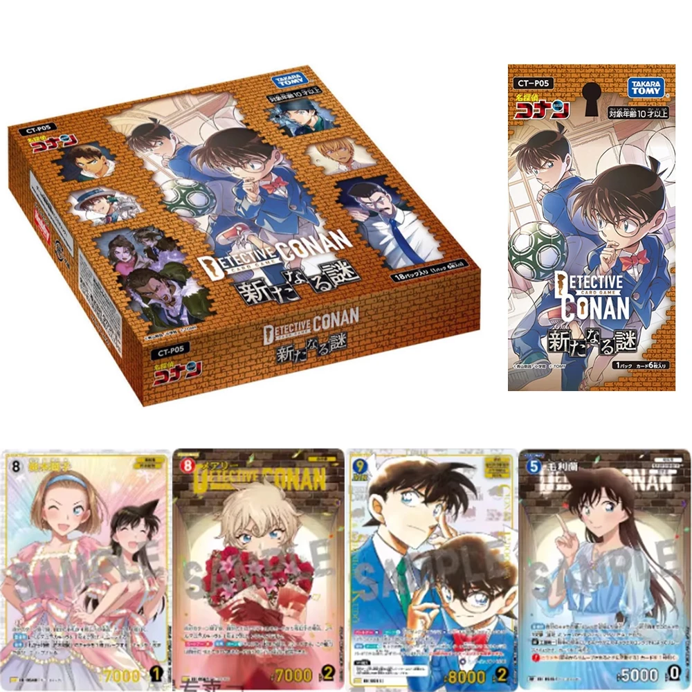 

Genuine Detective Conan Card TCG New Mystery Series All-Star Card Pack Anime Character Collection Card Toys Gifts