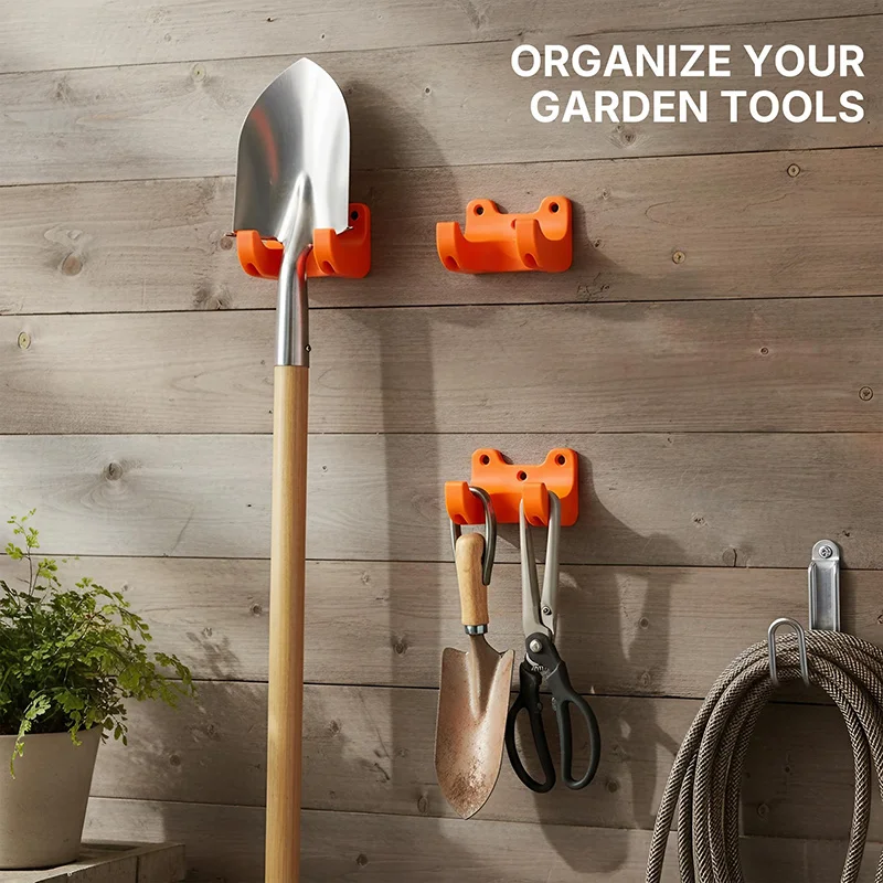 Gardening Tool Hanger 35Mm Diameter Broom/Shovel/Rake/Hoe (Compatible with Long-Handled Tools) And Other Tool Hooks Storage