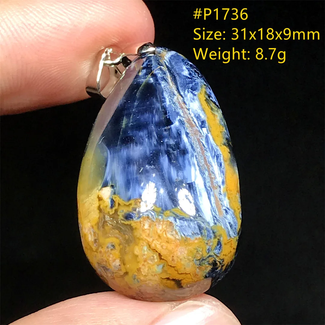 Top Natural Pietersite Stone Necklace Pendant For Women Man Luck Gift Crystal Silver Namibia Energy Gemstone Beads Jewelry AAAAA