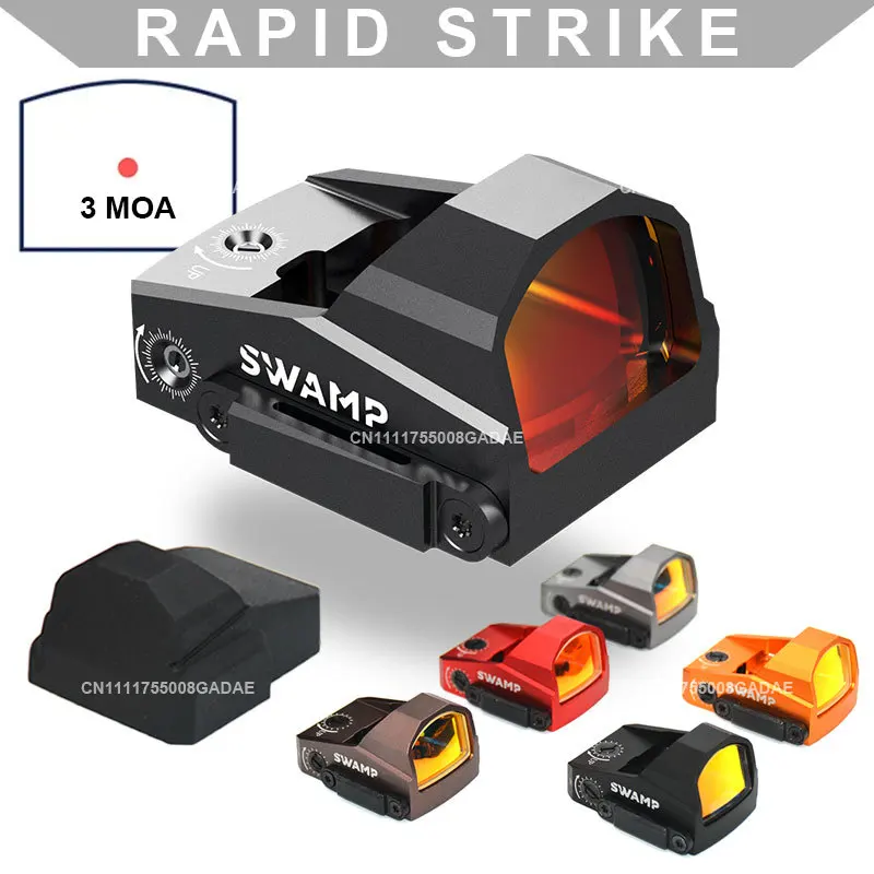

Swamp Kingslayer Reflex Red Dot Sight 3 MOA 1x22 Pistol Cut Optic Sightscope G17 G19 Handgun Airsoft Tactical Hunting Gear