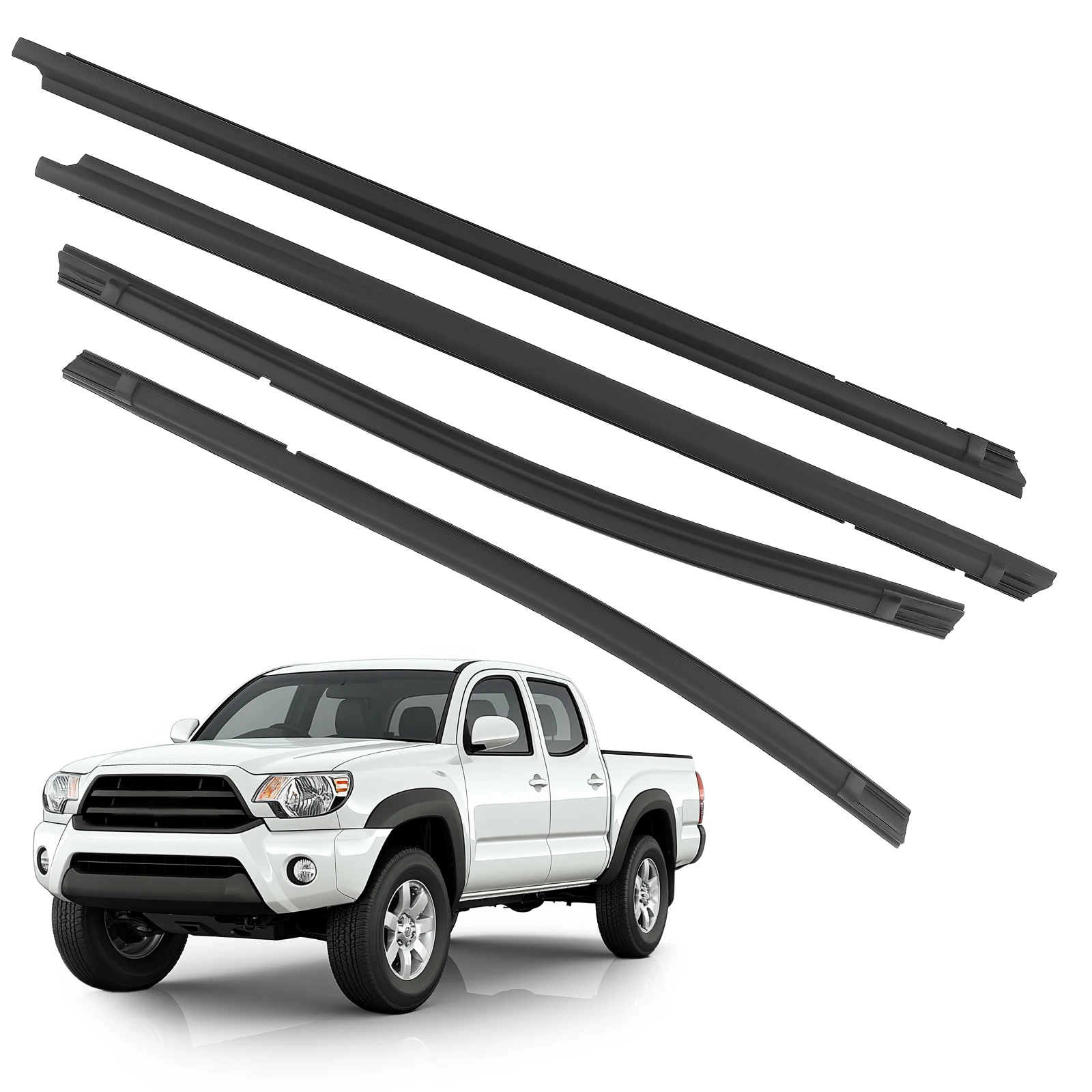

4pcs Door Belt Molding Set for Toyota Tacoma Double Cab 2005-2015 68162-04050