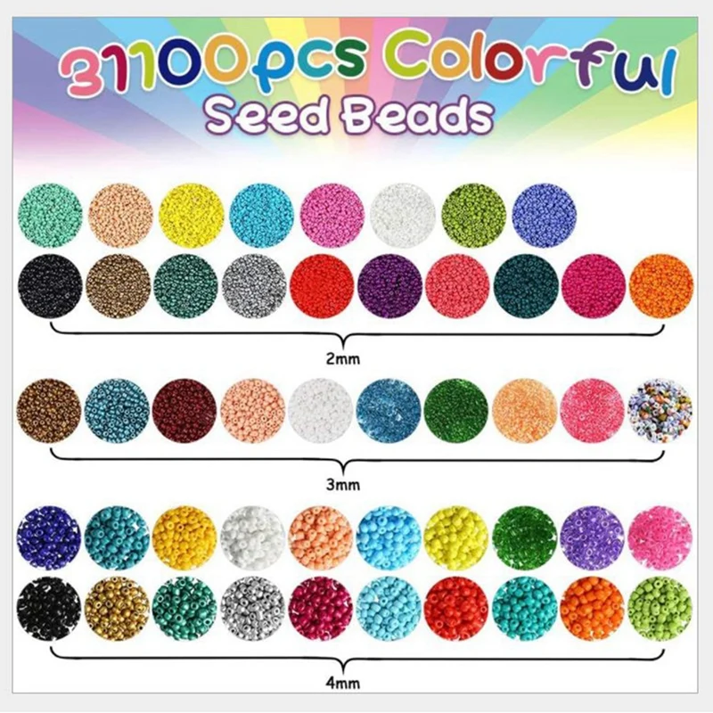 1526Pc Beaded Material DIY Bracelet Necklace Material Jewelry Accessories Tool Box