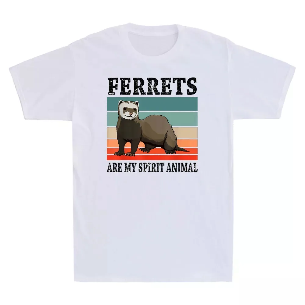 Ferrets Are My Spirit Animal Pet Owner Ferret Lovers Gift Novelty Men's T-Shirt