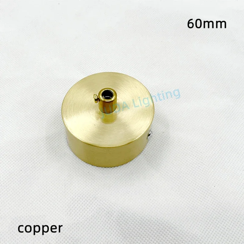 Brass Ceiling Plate Copper Lamp Base Chandelier Ceiling Canopy Ceiling Lamp Round Gold Thickened Copper Ceiling Rose Cable Grip