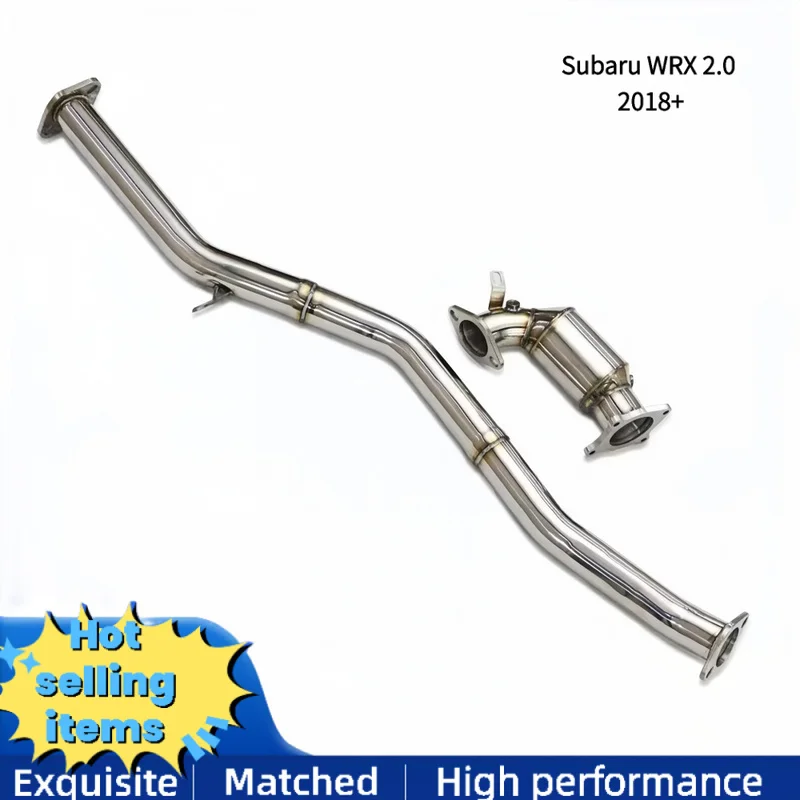Stainless Downpipe Exhaust Pipes Front Pipe for Subaru WRX 2.0 2018+ Exhaust System Retrofit Car Power Car Performance Parts