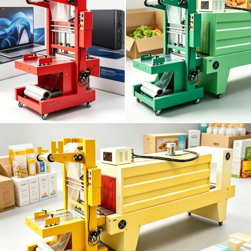 Customized Shrink Wrapping Industrial Machine Conveyor Heat Tunnel Automatic Sealer POF Film Commercial Packaging Equipment
