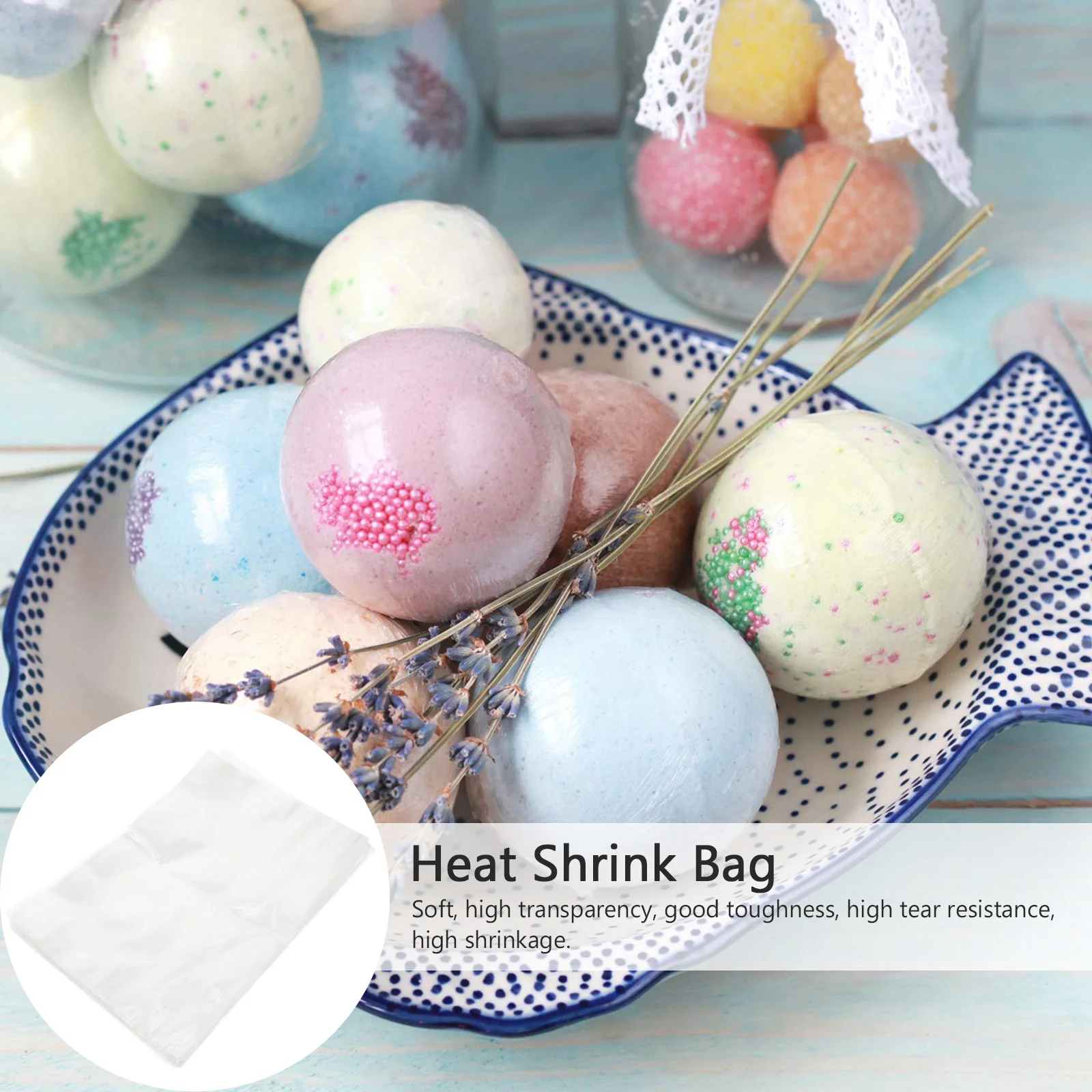 100 قطعة أكياس التعبئة والتغليف الانكماش الحراري DIY بها بنفسك الحرف الغذاء التفاف تقلص التفاف حقيبة الأغلاق نضارة حارس #2