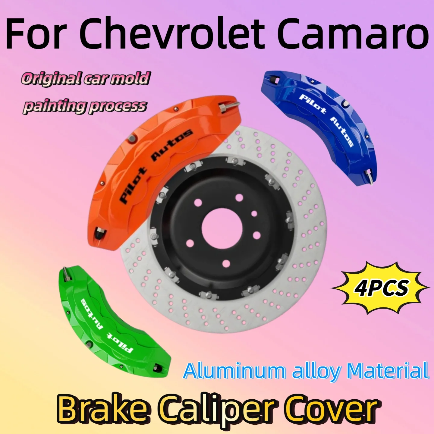 Cubierta de Caliper de Freno para Chevrolet Camaro, Aleación de Aluminio, para Chevy Camaro LT RS SS ZL1 EV 2LT 6.2L V8 Coupé Convertible