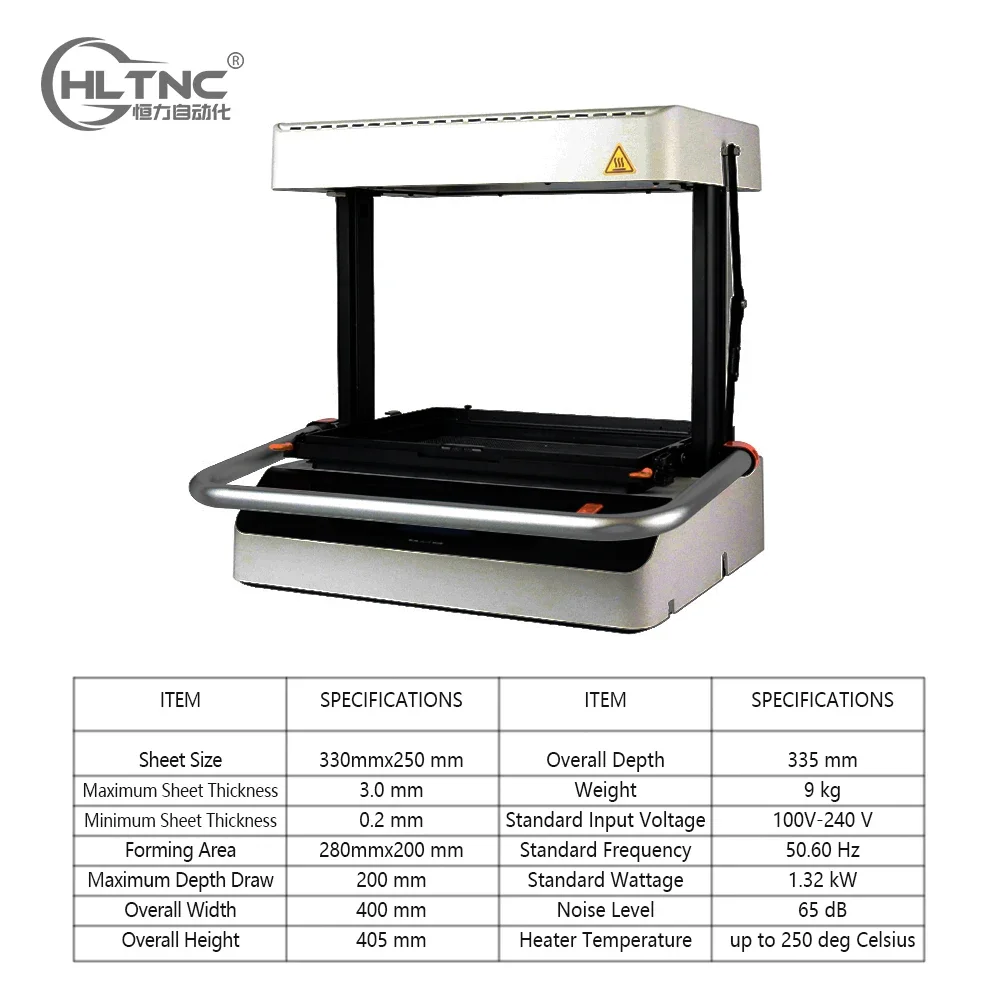 HLTNC Mini small automatic 3D modeling abs plastic PVC Blister Vacuum Thermoforming Forming machines