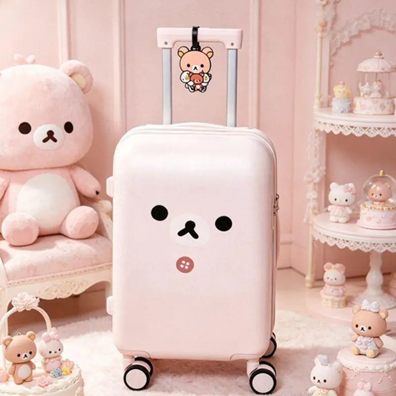 Rilakkuma Trolley Case Anime Student Large Capacity Suitcase Multifunctional Travel Boarding Box Cartoon Combination Lock Box