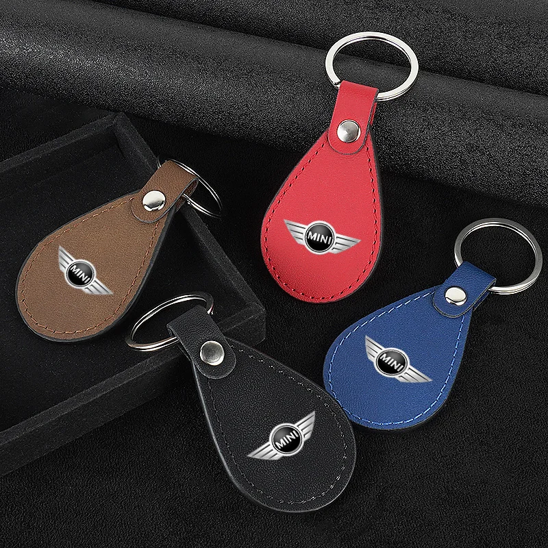 

Suede Leather Car KeyRings Keychain Holder Keyring Pendant For BMW Mini Cooper One S Countryman R50 R53 R56 R60 F55 F56 F57