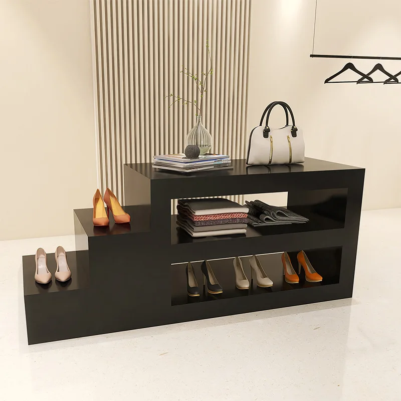 Clothing store black Nakajima platform display table shoe bag flower shop paint strip table water table exhibition stand display