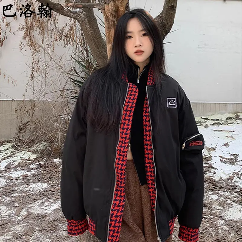 

Куртки-бомберы с цветами, женские зимние стеганые кожзамы с тиснением, украшенные пуговицами, готические улучшенные подккультуры в стиле панк, уникальные Ins