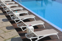 Easy Installation Outdoor Lounge Chaise Patio Garden Sunbeds Pool Furniture Loungers Sun Chairs
