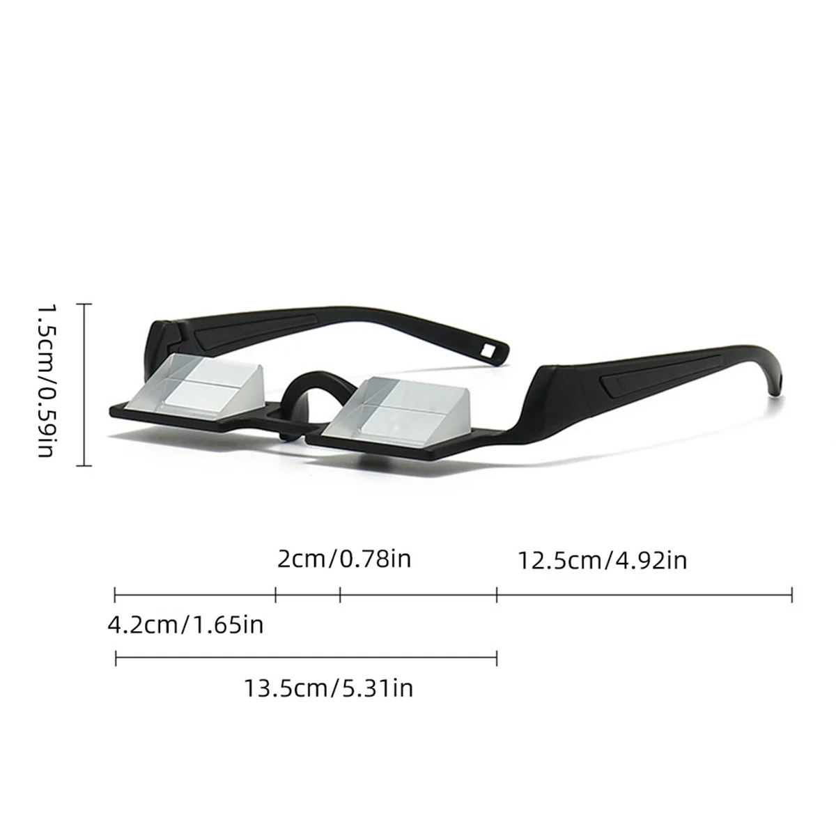 L60A Rock Climbing Clear Prism Glasses Eyeglasses Hight Transparent Comfortable Optical Refractive Light Weight Belay Style:A