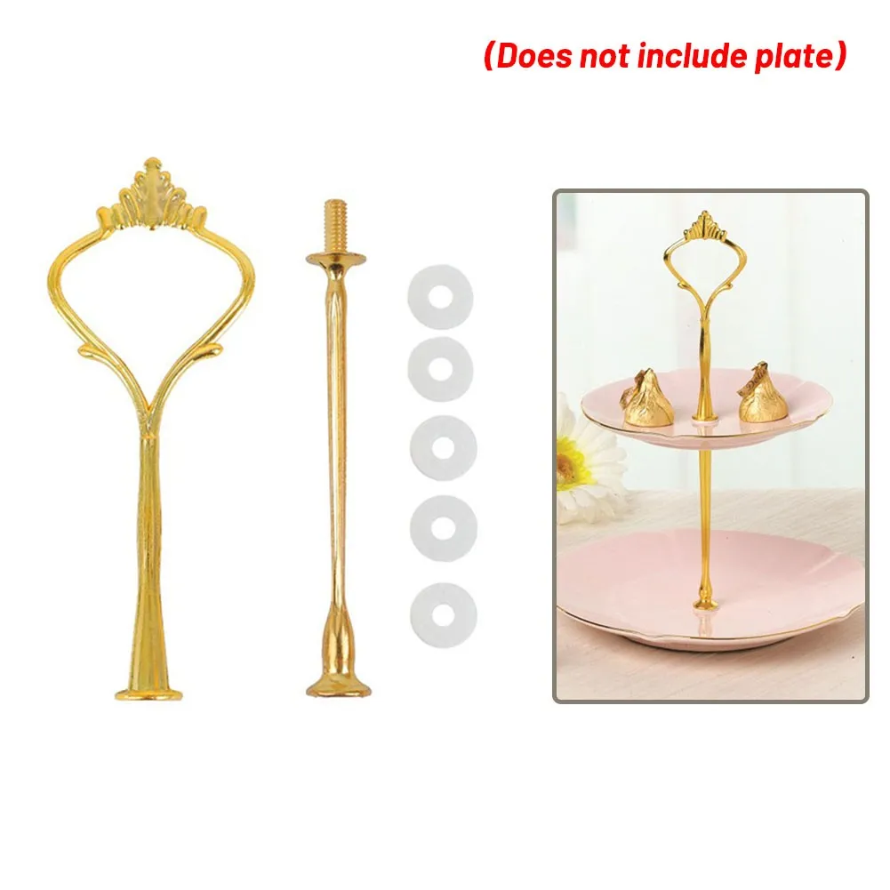 2/3 Tier Detachable Cake Stand Cake Tray Bracket Sweets Cupcake Display Tower Stand Afternoon Tea Wedding Plates Party Home Dec