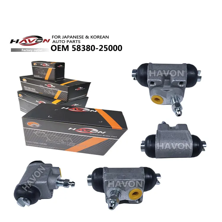 Factory directly hot selling OEM 58380-25000 Auto Parts Iron and aluminum Brake wheel cylinder for Honda & Hyundai