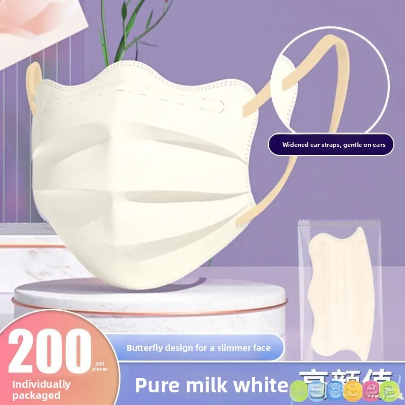 

Elegant Shaped Cloud Mask Women's High Aesthetic Value Wave Protection Eye Corner Lightweight Breathable Mask