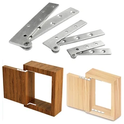 Invisible Door Pivot Hinge Damping Pivot Hinge Rotating Furniture Hardware Stainless Steel Side Axis Flip Window Door Hinge