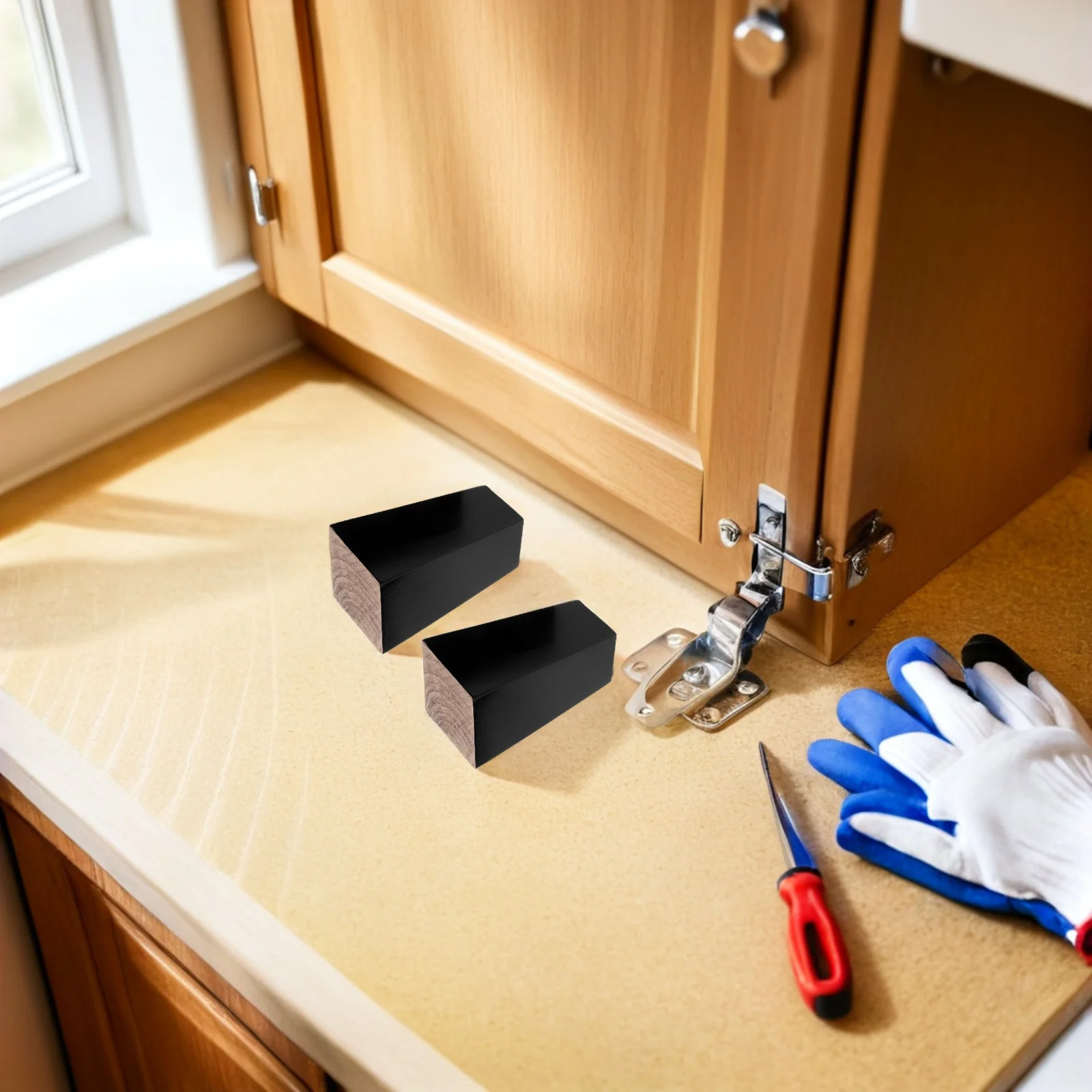 4pcs Solid Wood Sofa Legs 10Cm Square Furniture Feet For Couch Recliner Table Nightstand Dresser Chair Sectional Replacement