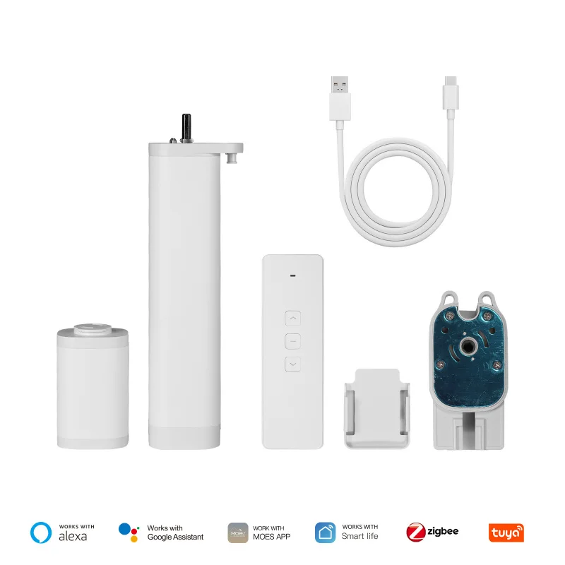 Smart Curtain Track Motor Smart Home Electric Smart Voice Control Roller Blinds2500mAh Motor