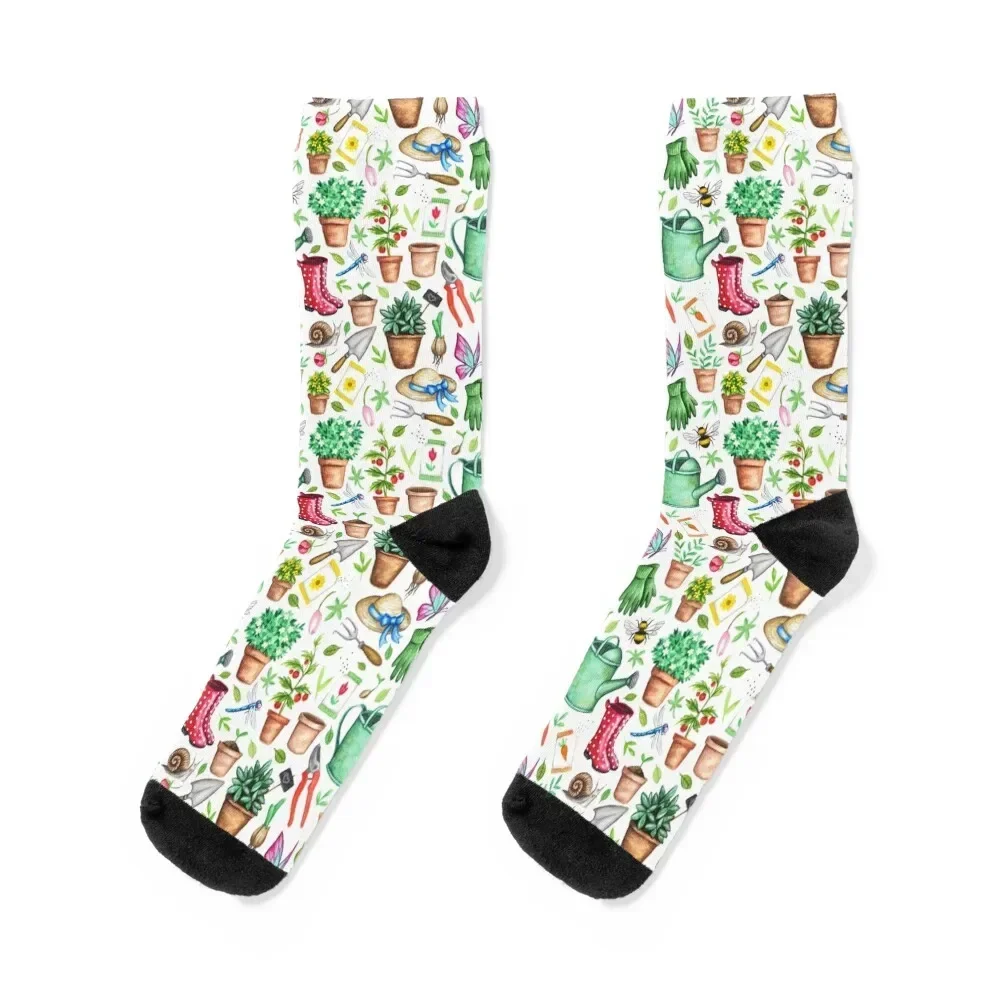 Gardening Pattern Socks christmas stocking cycling Run Sports Socks Men's Women's