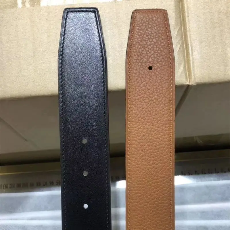 

Handmade Custom Premium Ultra-Thin Genuine Leather Belt – No Buckle H-Loop Strap for Men & Women, Replaceable Belt 3.2cm/3.8cm