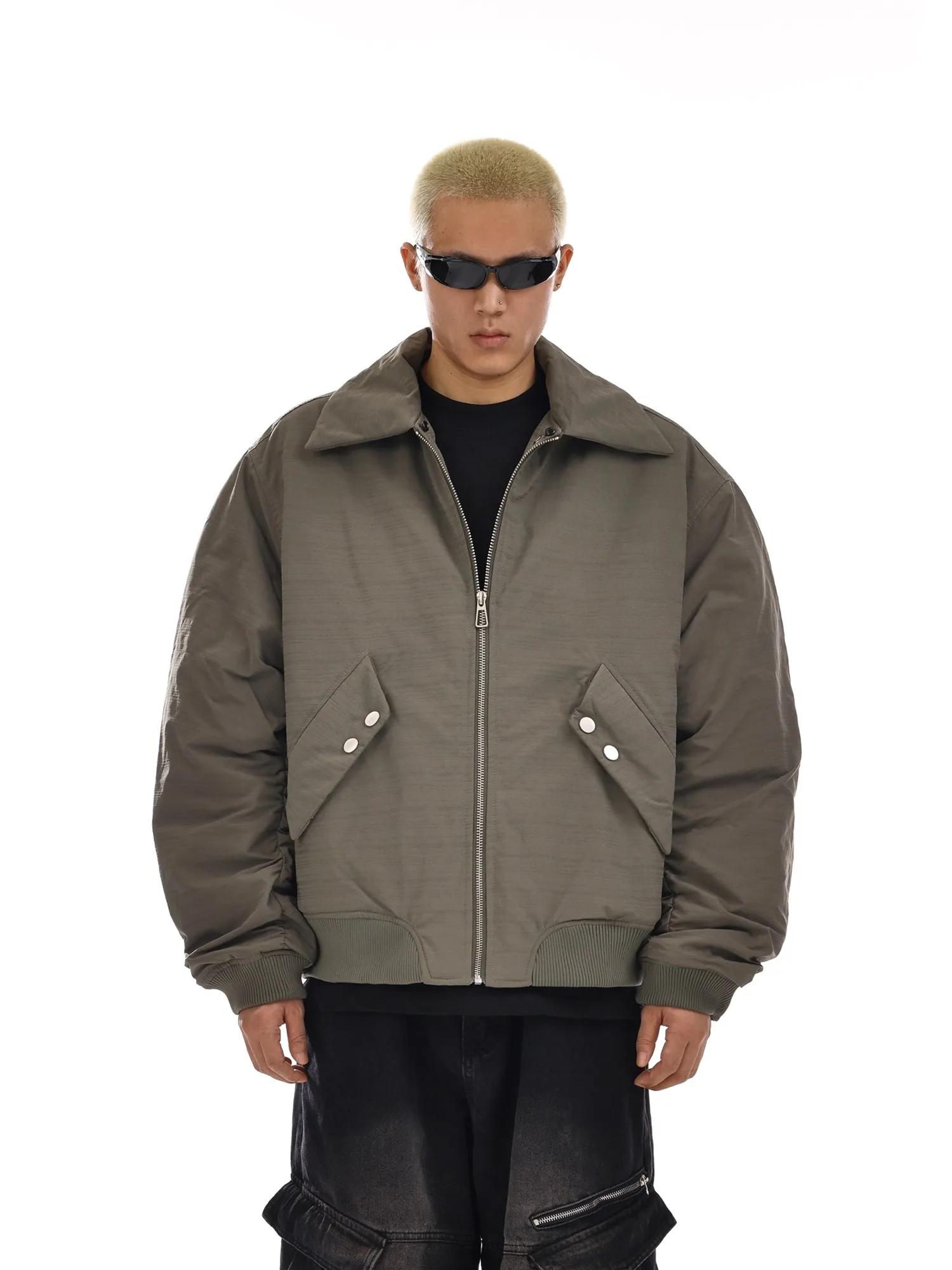 يتغلب على طراز الفرو الأمريكي القديم على السترات القطنية للرجال والنساء ملابس خارجية شتوية غير رسمية للخبز الدافئ #6