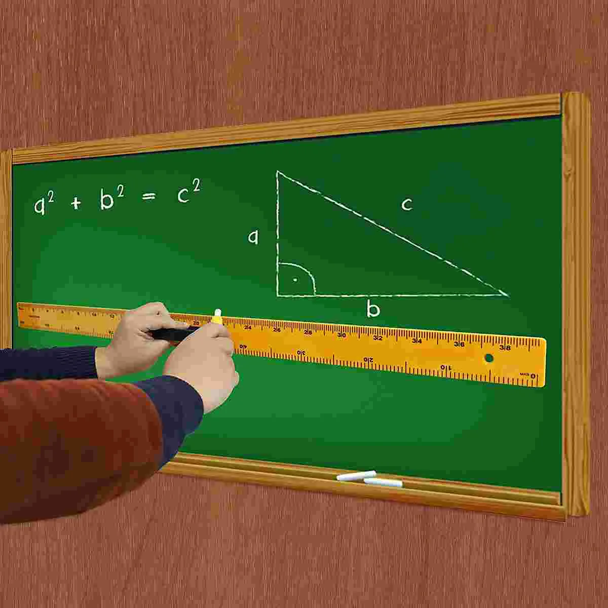 Teaching Meter Stick Office Stationary Tool Teaching Office Ruler Math Whiteboard Plastic Student Sectional