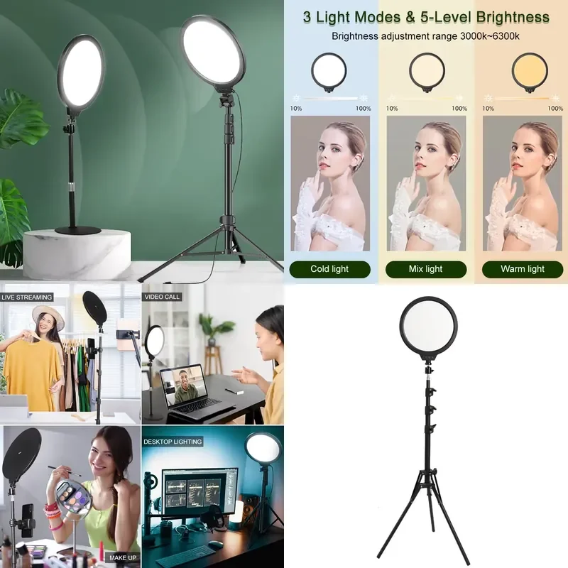 for 10-Inch Light Emitting Diode Video Soft Panel 8W 3000-650K Full Screen Video Light Adjustable Brightness and Color