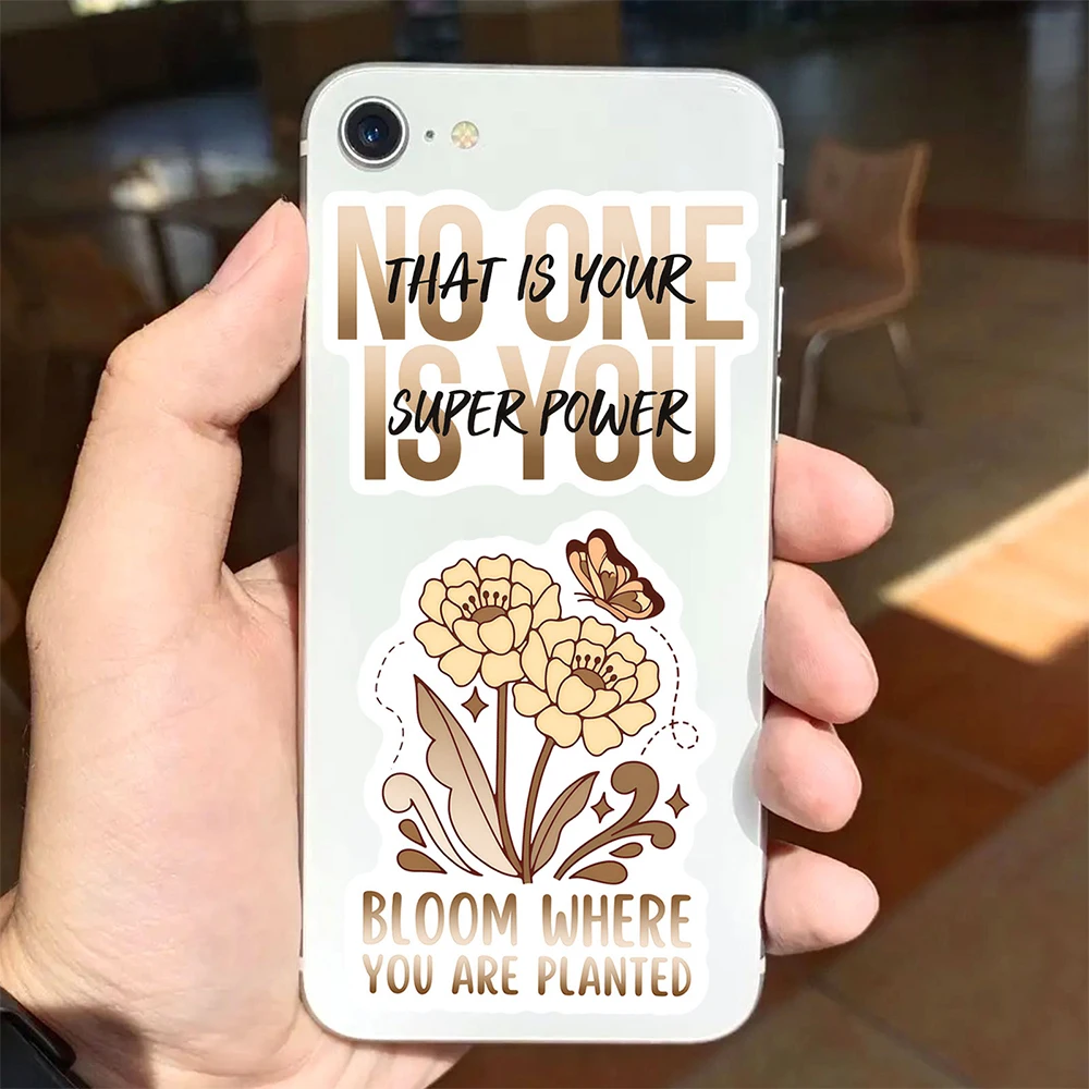 10/30/50 Stück inspirierende Satz-Graffiti-Aufkleber, niedliche Cartoon-Boho-Stil-Aufkleber, Wasserflasche, Telefon, Gepäck, Aufkleber, Dekoration