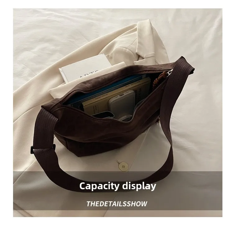 Modische Damen-Umhängetasche mit Leopardenmuster, große Kapazität, Hobo-Umhängetasche für den täglichen Pendelverkehr, lässiges Outfit, Achseltasche – Detail 7