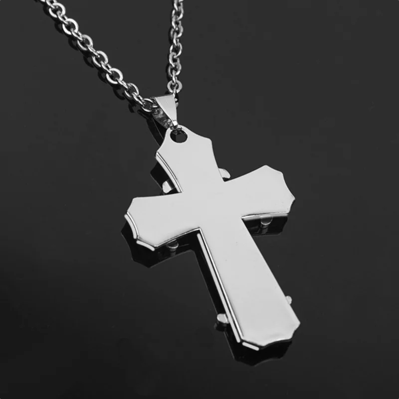 High Quality Cross Pendant Necklaces for Men Women Teens Punk Gothic Trendy Cross Necklace Fashion Jewelry Gifts