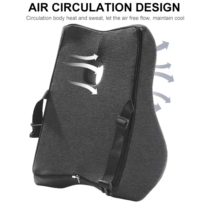 1 قطعة وسادة الخصر مكتب مريح كرسي داعم للفقرات القطنية الذاكرة القطن 4D منحني الخصر وسادة سيارة الخصر الراحة مكتب الخصر وسادة