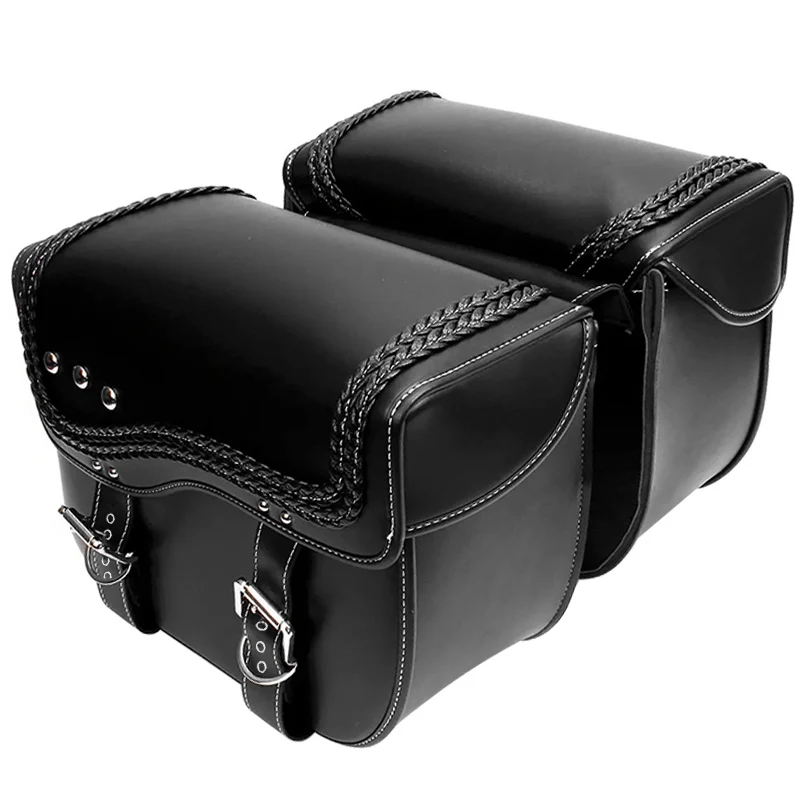 

Motorcycle Bag Saddle Bag Modification Kit Double Braided Belt Edge Popular For Harley Cruiser Crown Prince